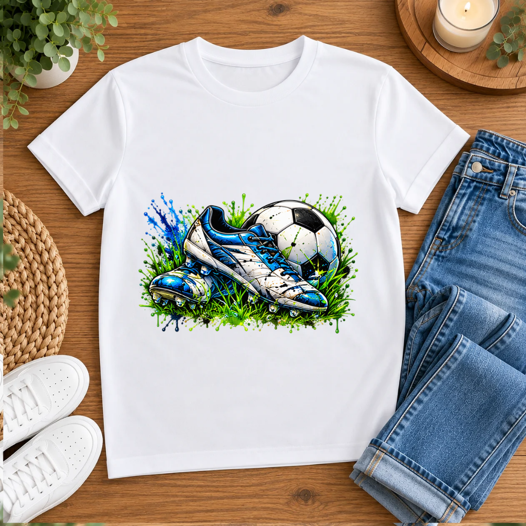 Bügelbild, Junge, Fußball, Soccer, bunt, Ball, Sport, cool #7