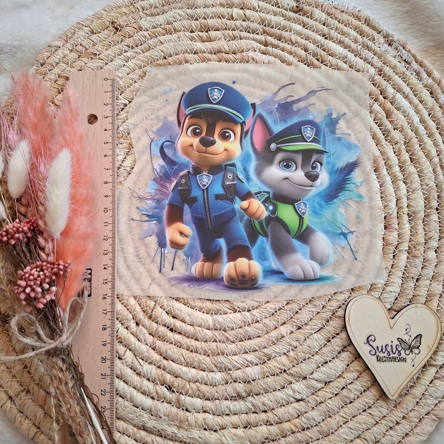 Bügelbild, Paw Patrol, GlowInTheDark
