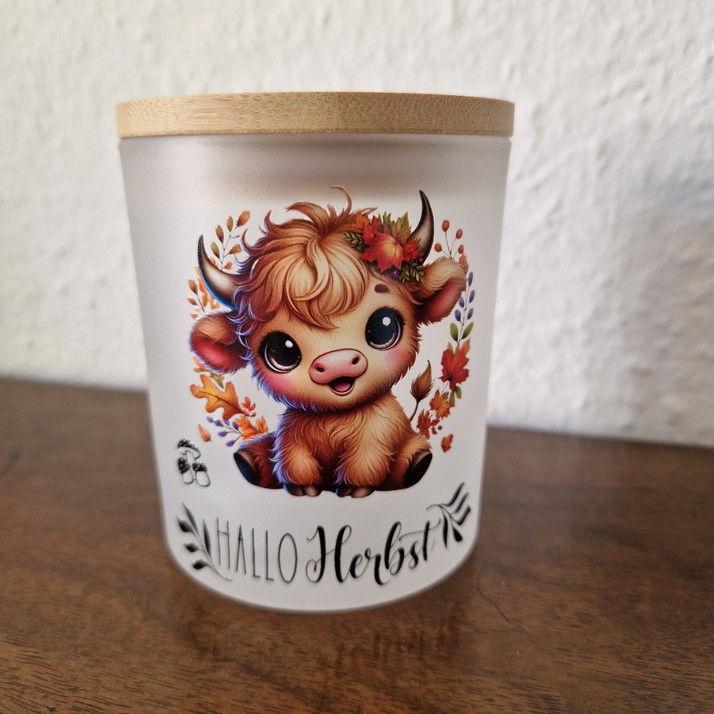 A4 Bogen Rub Ons Herbstkuh und Schriften