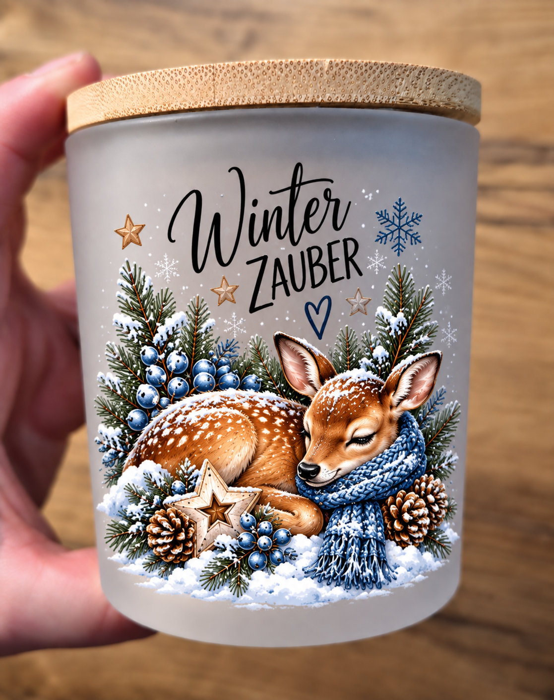 A4 Bogen Rub On blau, Weihnachten, Winter, Schriften, Raysin, Kerzenglas