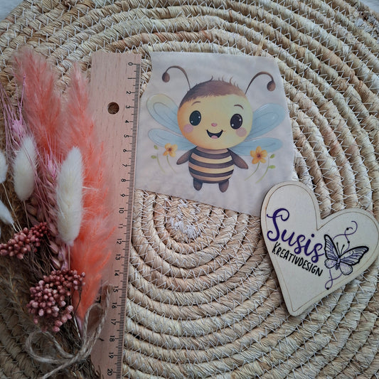 Bügelbild, Biene, reflektierend