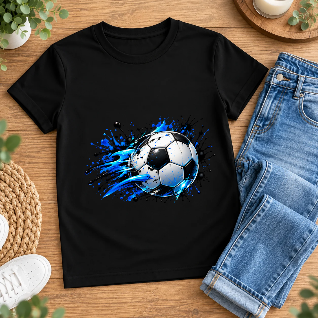 Bügelbild, Junge, Fußball, Soccer, bunt, Ball, Sport, cool #10