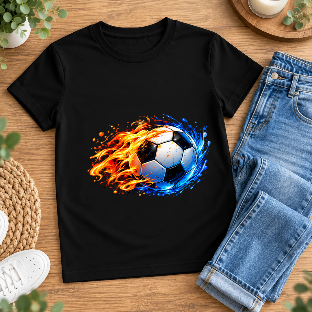Bügelbild, Junge, Fußball, Soccer, bunt, Ball, Sport, cool #4