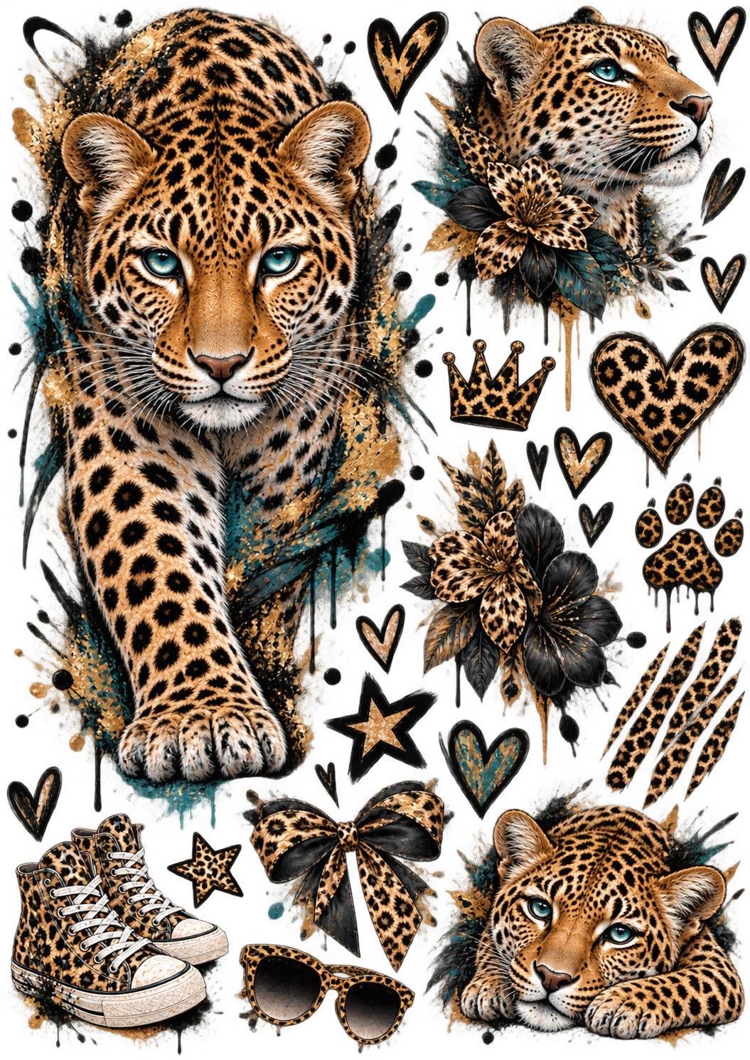 Mix it Bügelbilder – Wild & Leo | Leopard & Boho