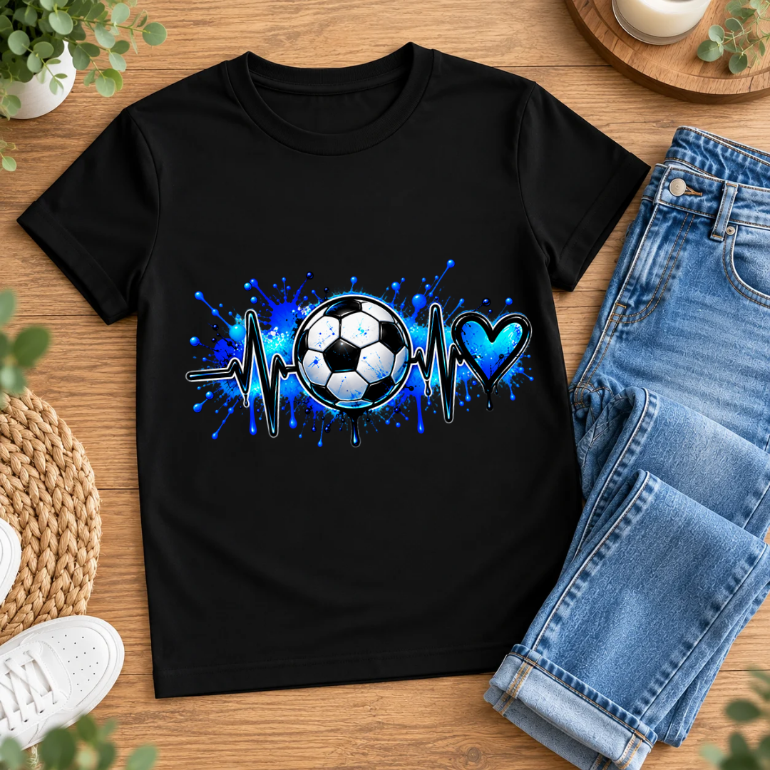Bügelbild, Junge, Fußball, Soccer, bunt, Ball, Sport, cool #18