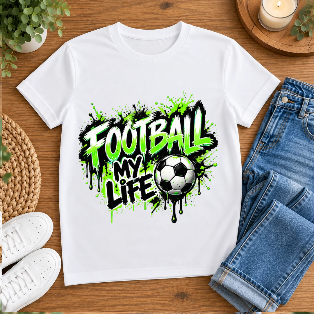 Bügelbild, Junge, Fußball, Soccer, bunt, Ball, Sport, cool #23