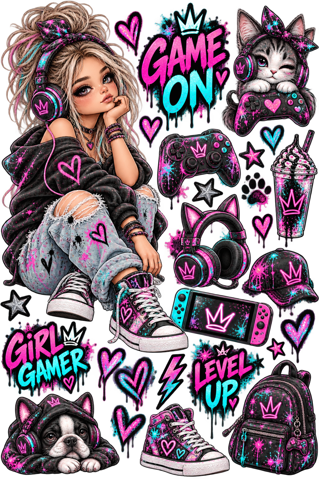 Mix it Bügelbilder – Gaming & Street | Gamer, Skate & Streetstyle