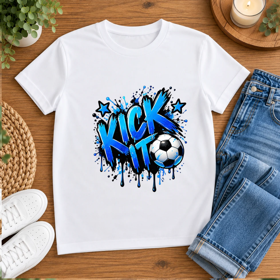 Bügelbild, Junge, Fußball, Soccer, bunt, Ball, Sport, cool #15