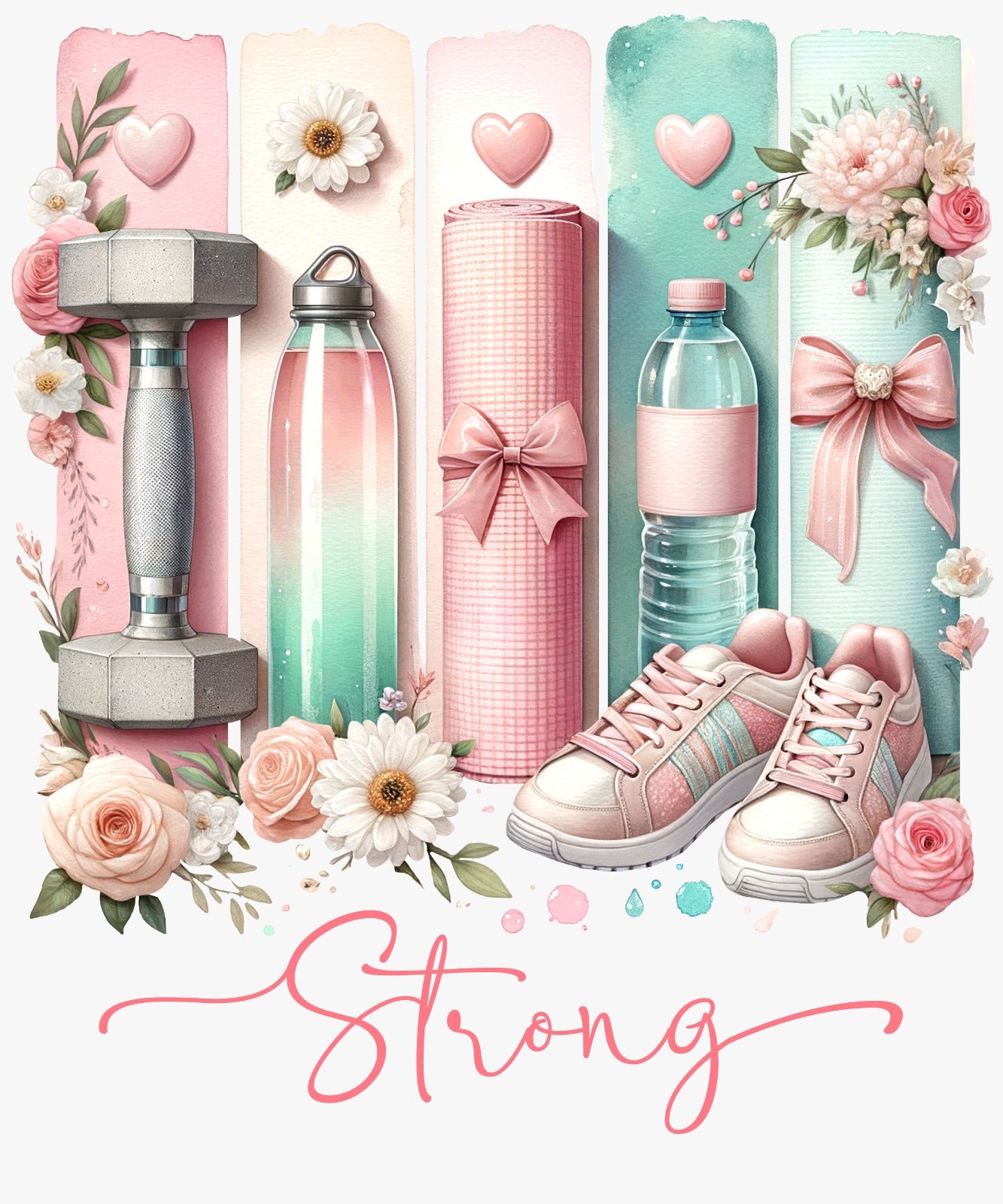 Bügelbild, Streifen, Sport, bunt, gestreift, pastell