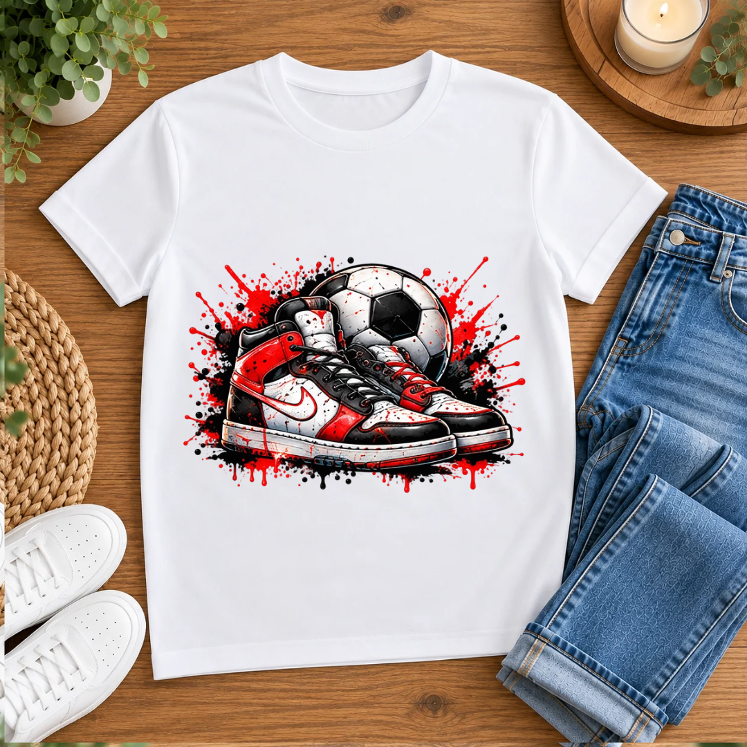 Bügelbild, Junge, Fußball, Soccer, bunt, Ball, Sport, cool #16