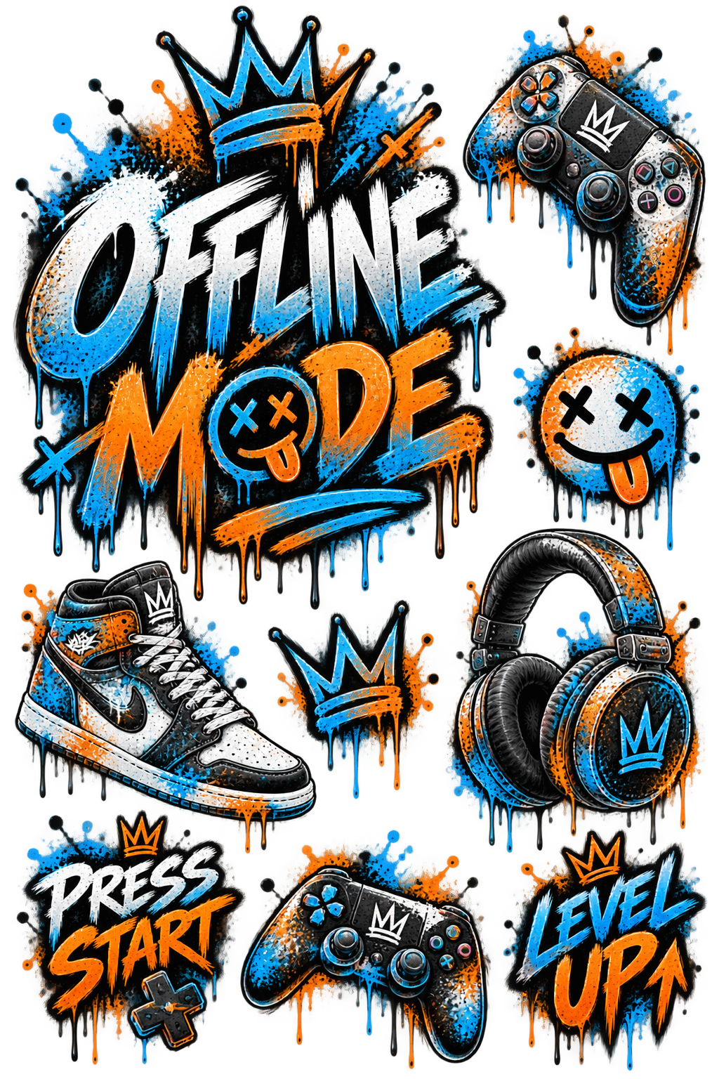 Mix it Bügelbilder – Gaming & Street | Gamer, Skate & Streetstyle