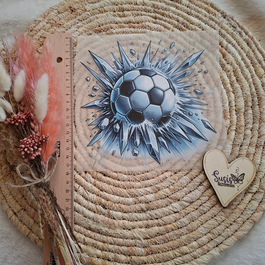 Bügelbild, Fußball, GlowInTheDark