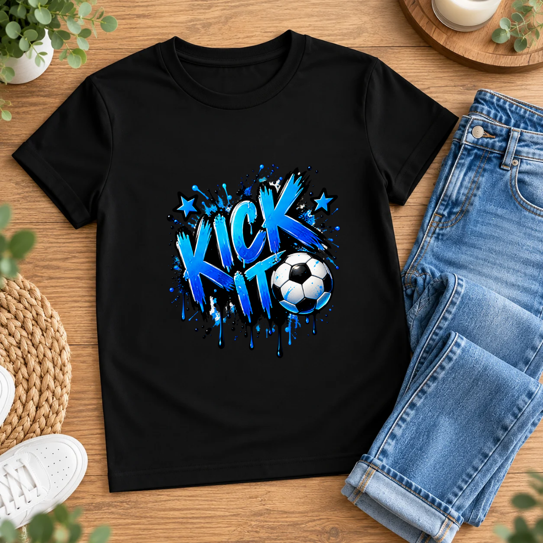 Bügelbild, Junge, Fußball, Soccer, bunt, Ball, Sport, cool #15