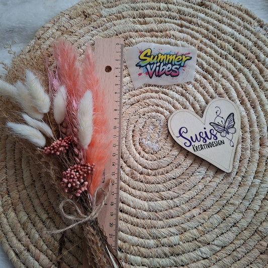 Bügelbild, Summer Vibes, reflektierend