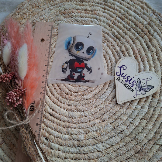 Bügelbild, Roboter, reflektierend