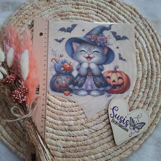 Bügelbild, Maus, Halloween, reflektierend