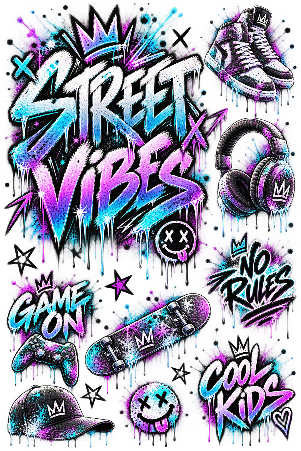 Mix it Bügelbilder – Gaming & Street | Gamer, Skate & Streetstyle
