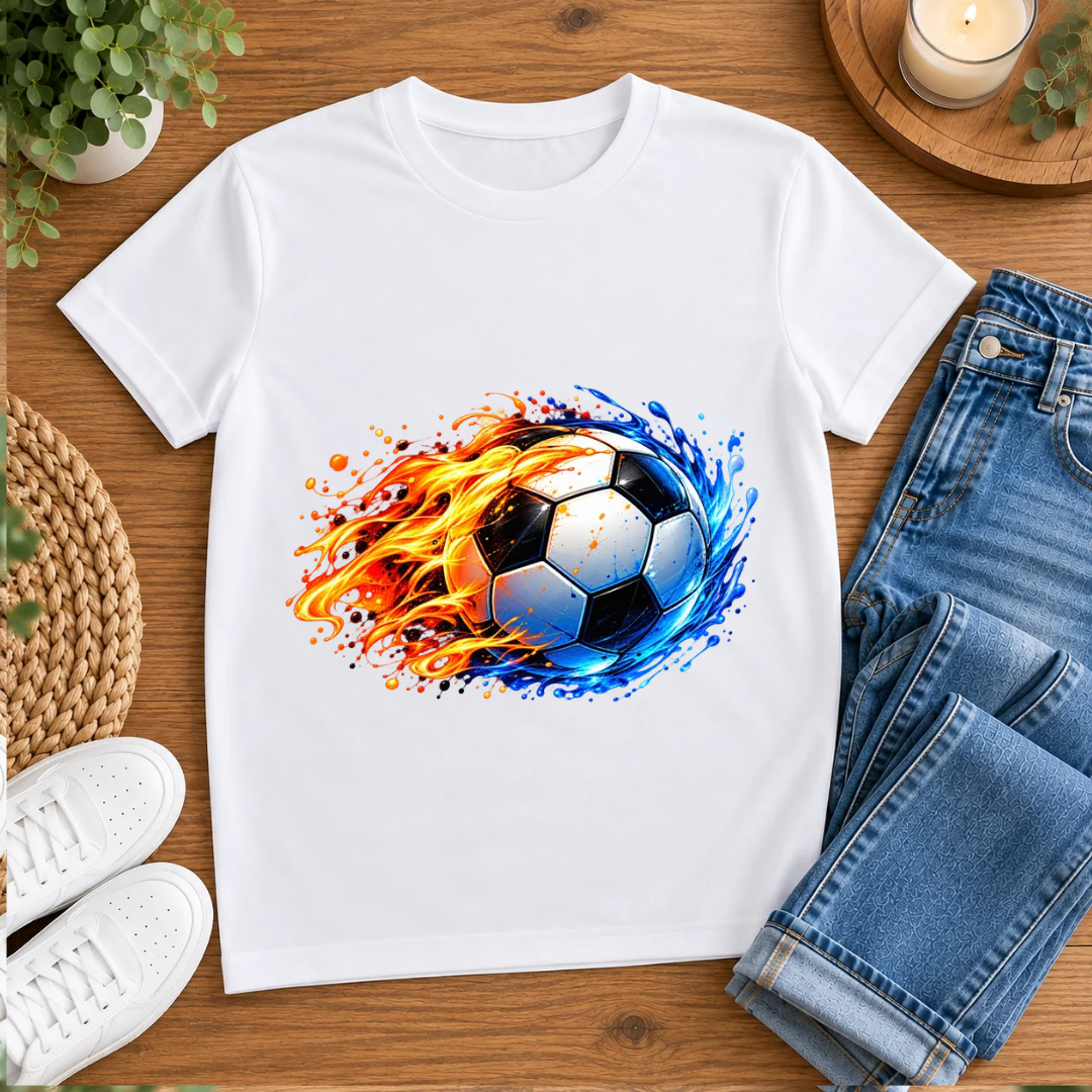 Bügelbild, Junge, Fußball, Soccer, bunt, Ball, Sport, cool #4
